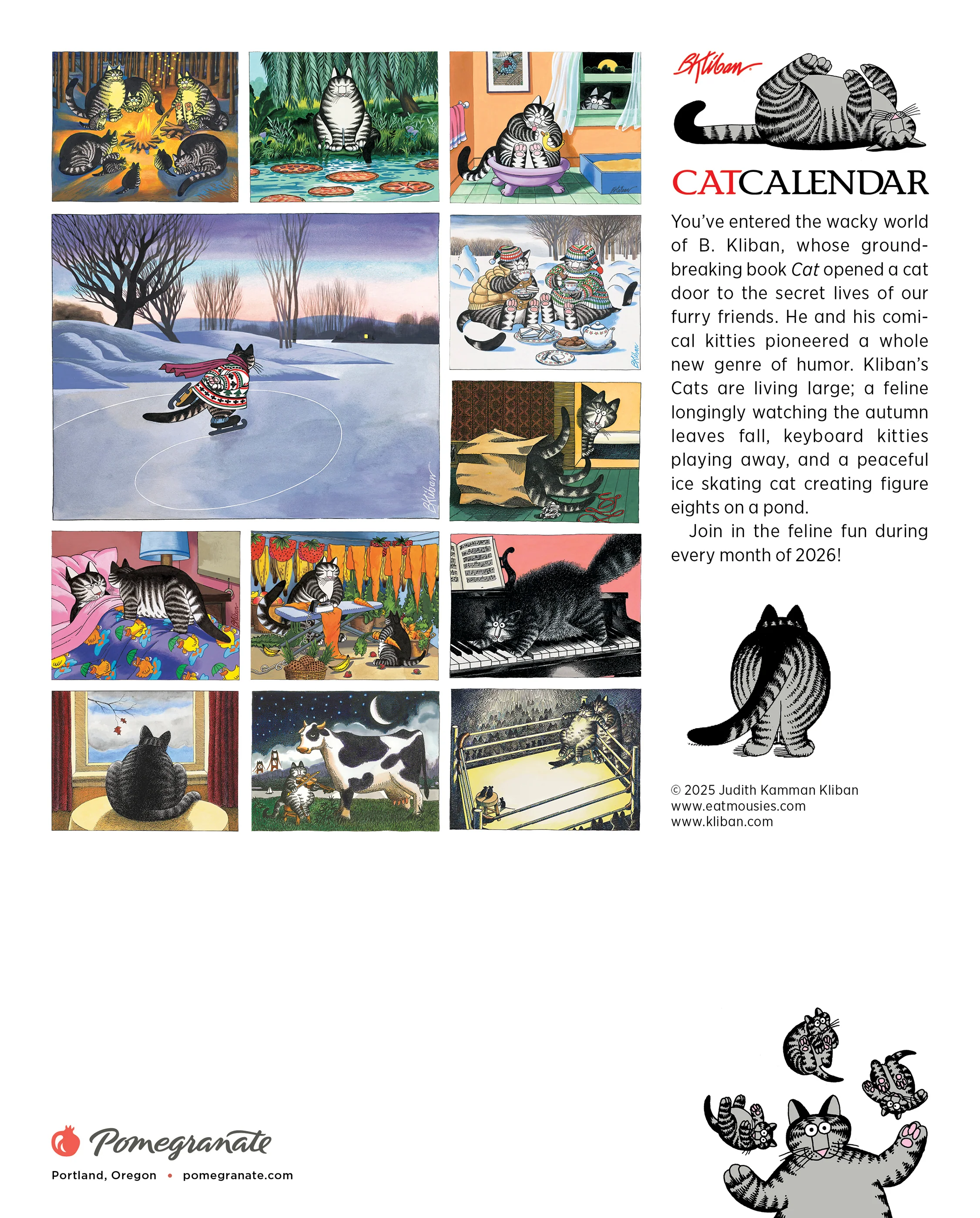 B. Kliban: CatCalendar 2026 Mini Wall Calendar 8 B. Kliban: CatCalendar 2026 Mini Wall Calendar