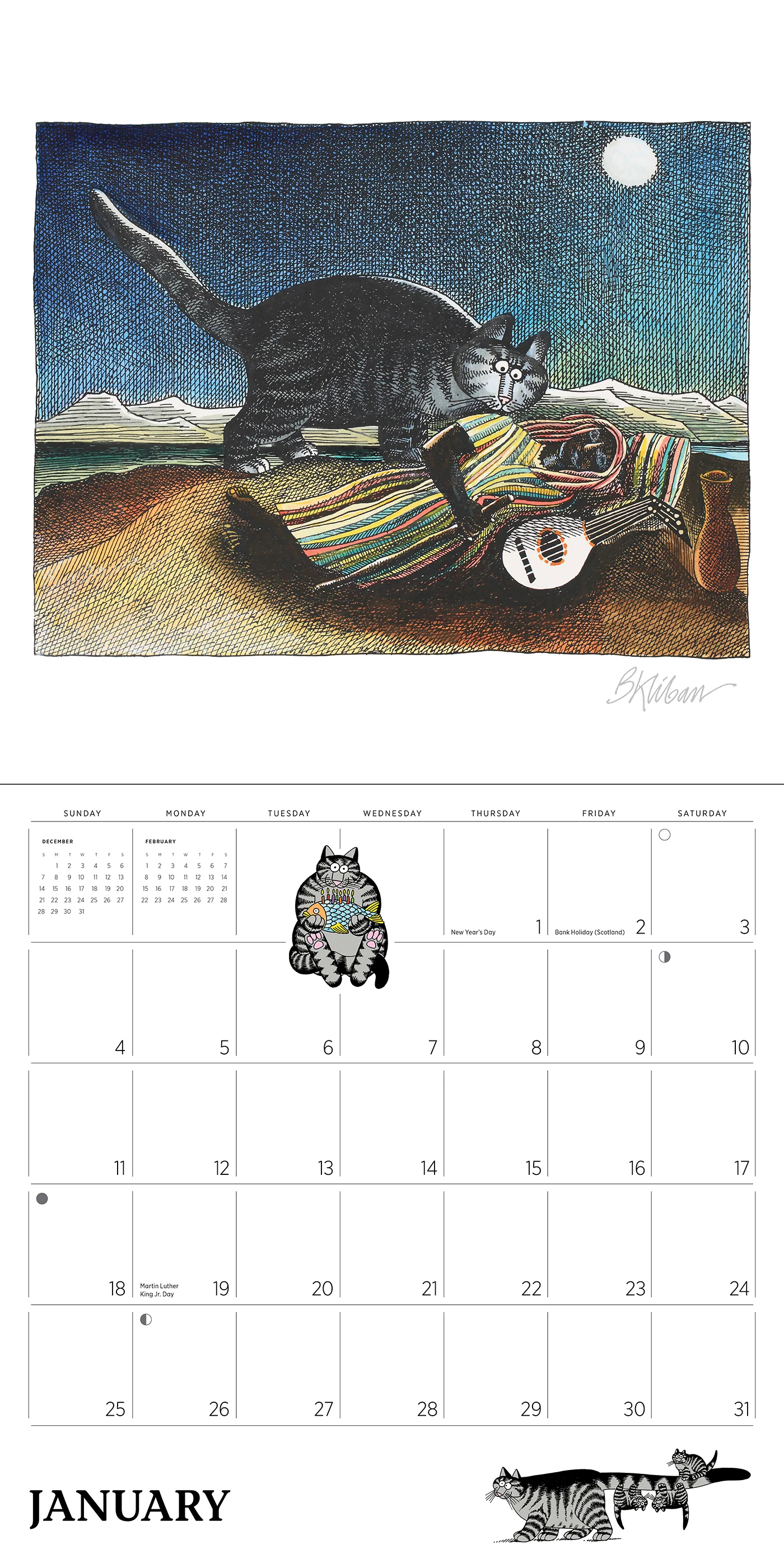 B. Kliban: CatCalendar 2026 Wall Calendar