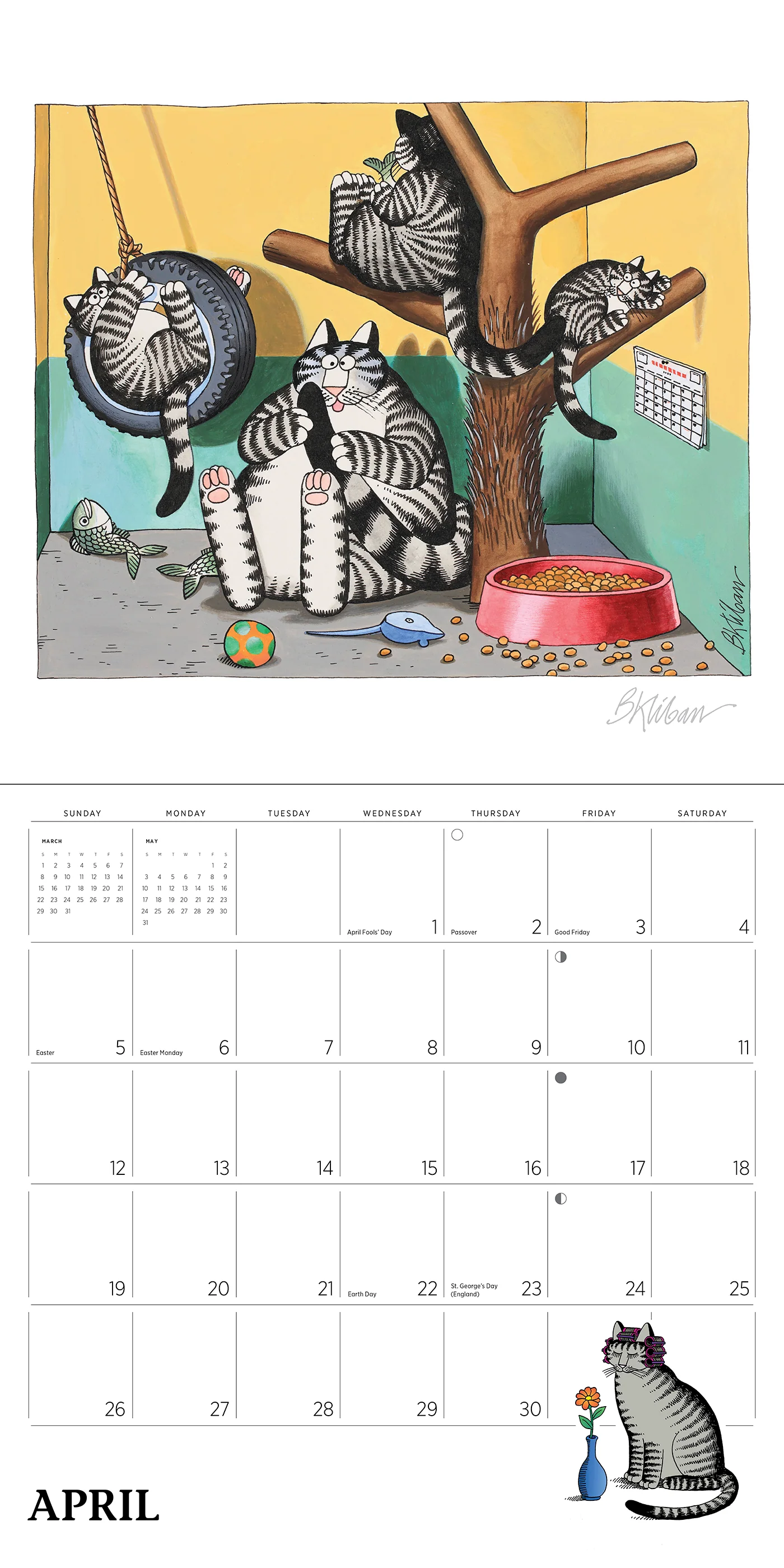 B. Kliban: CatCalendar 2026 Wall Calendar 6 B. Kliban: CatCalendar 2026 Wall Calendar