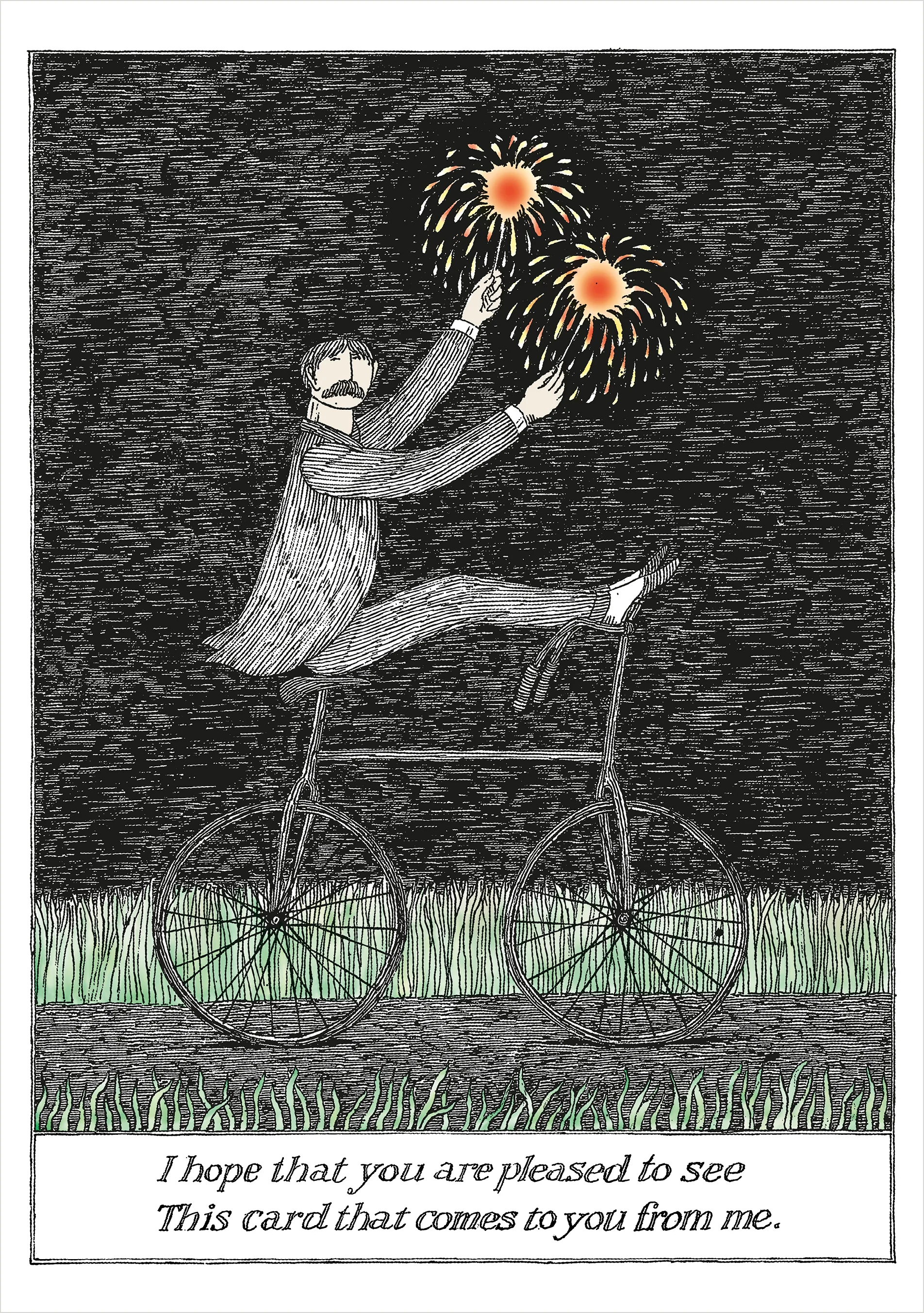 Edward Gorey: Pleased to See Birthday Card