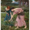 John William Waterhouse: Gather Ye Rosebuds While Ye May Notecard