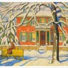 Lawren S. Harris: Red House and Yellow Sleigh Notecard