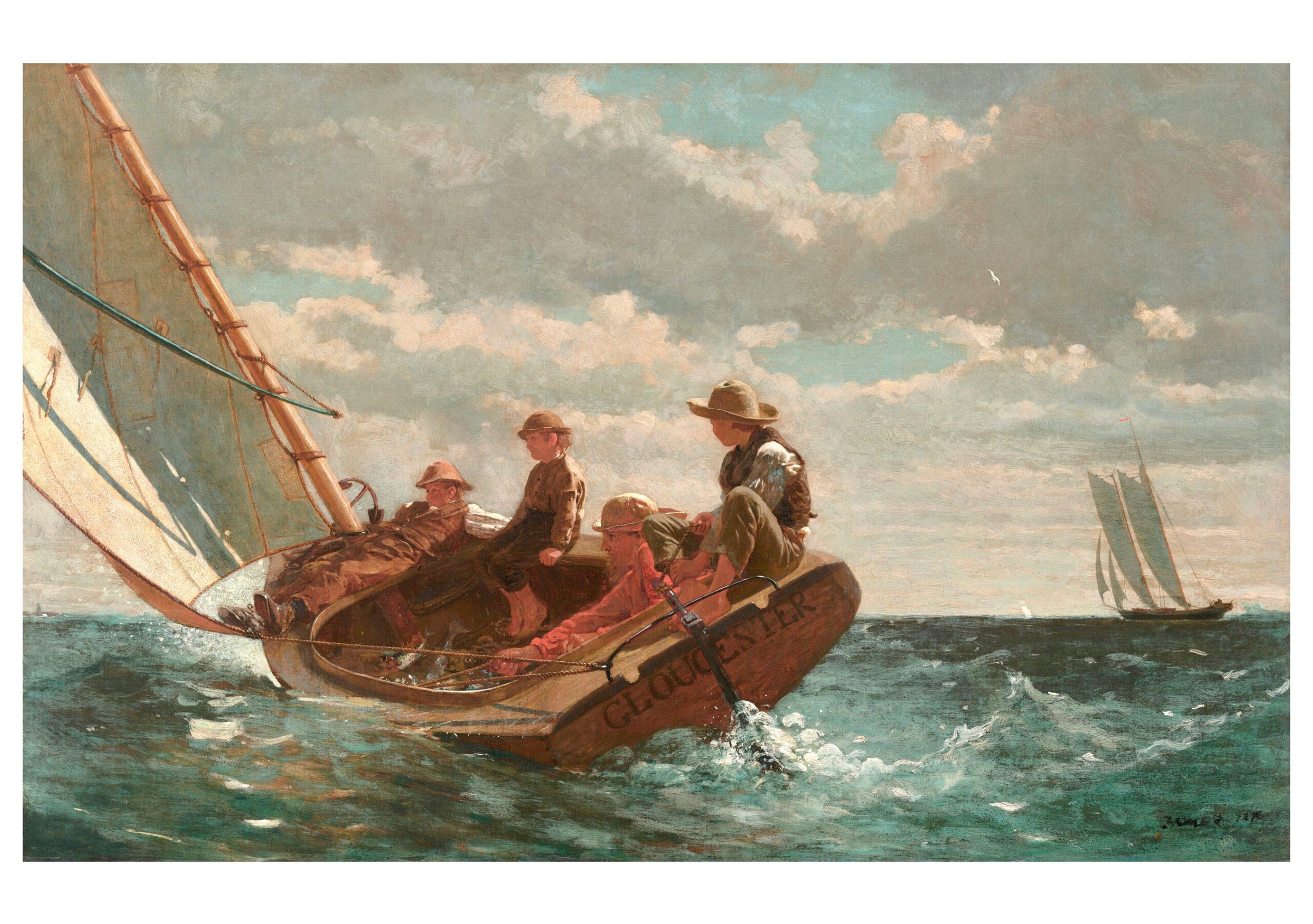 Winslow Homer: Breezing Up Notecard