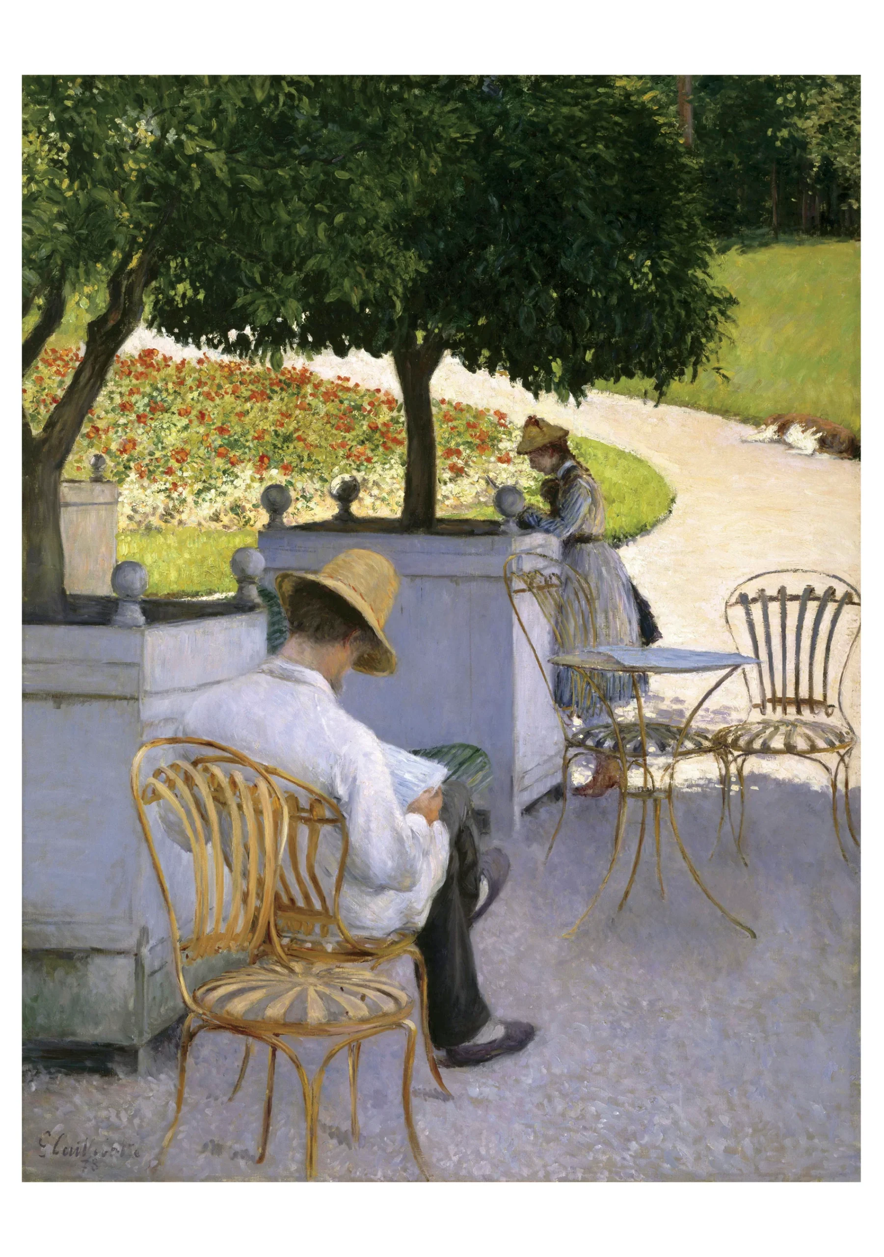 Gustave Caillebotte: The Orange Trees Notecard