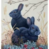 Vasilisa Romanenko: Black Rabbits Notecard