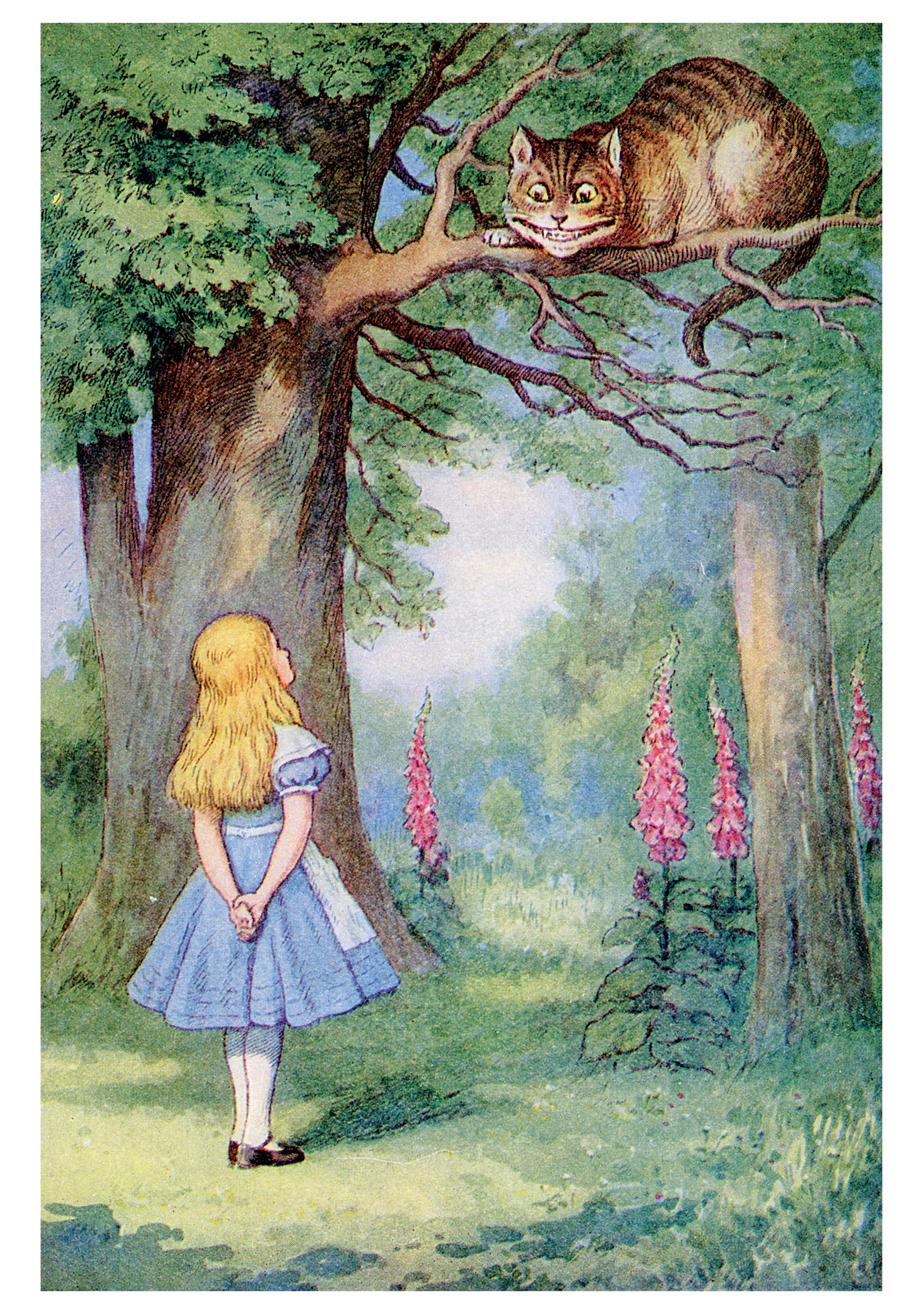 Sir John Tenniel: Alice and the Cheshire Cat Notecard