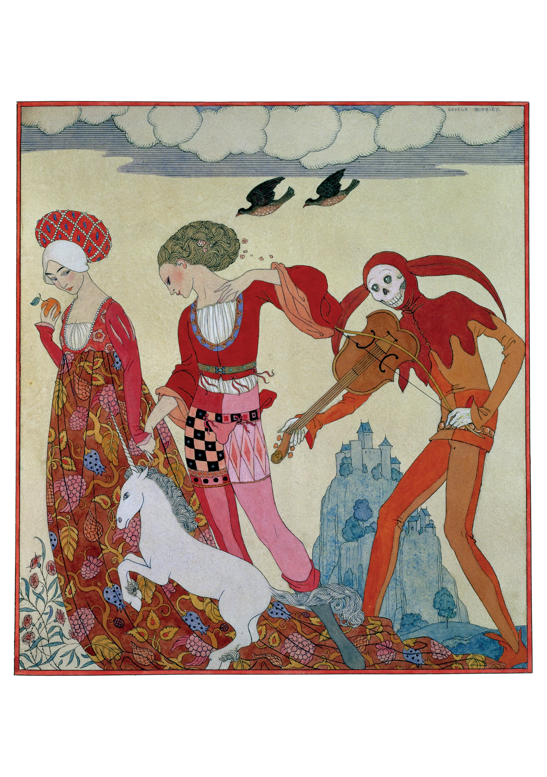 George Barbier: Love, Desire, and Death Notecard