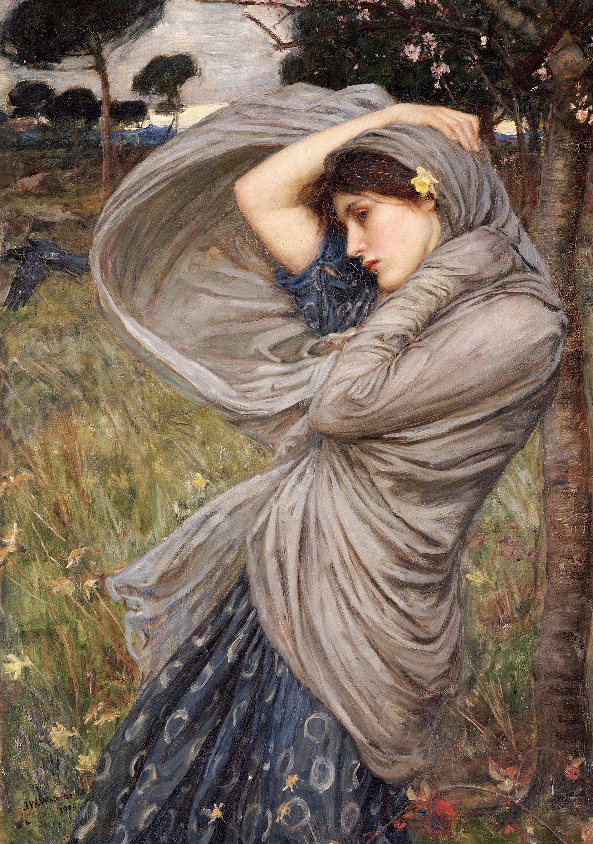John William Waterhouse: Boreas Notecard