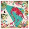 David Krovblit: Flamingo in the Flower Jungle Birthday Card
