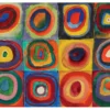 Wassily Kandinsky: Squares with Concentric Rings Notecard