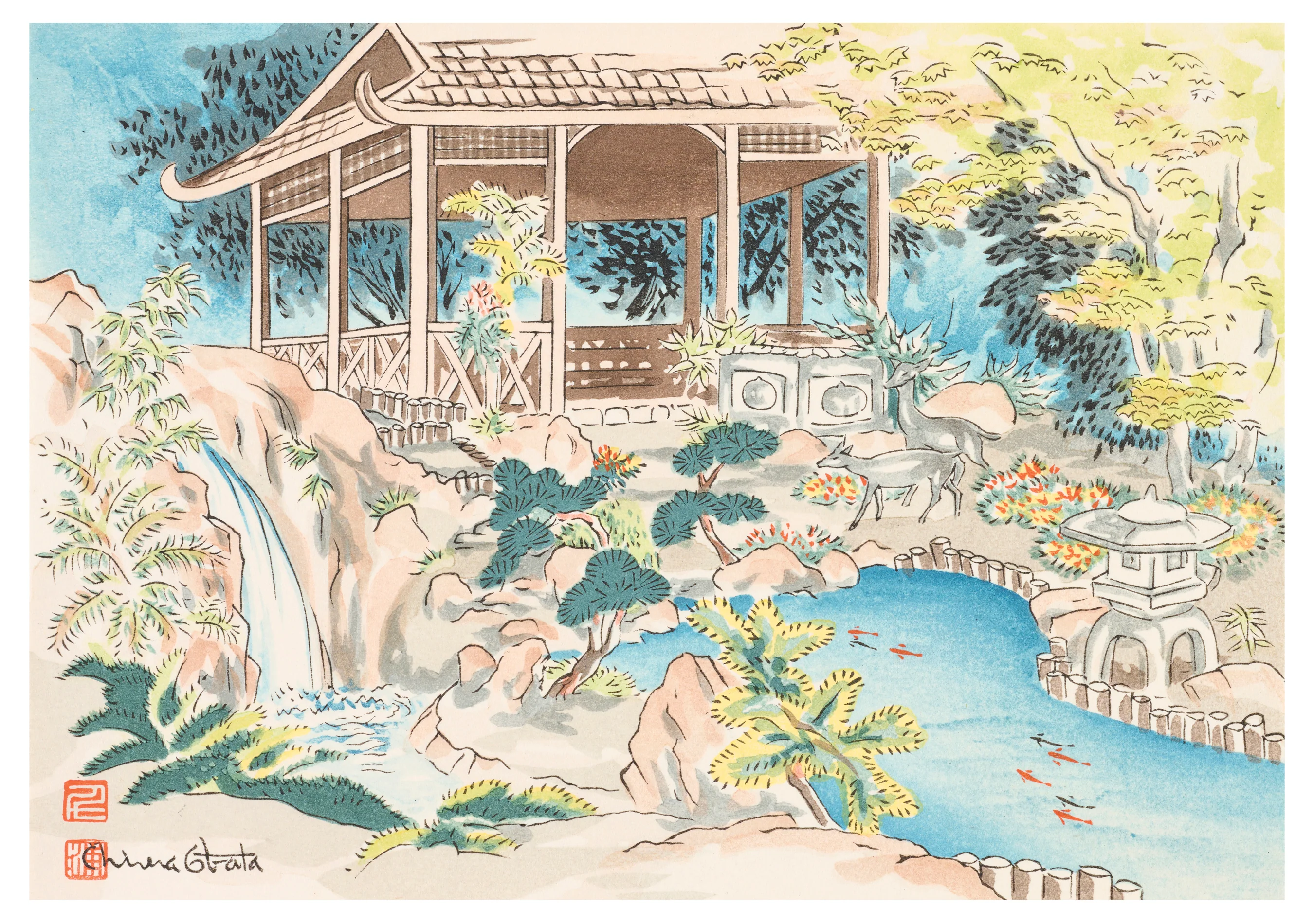 Chiura Obata: The Tea House Notecard