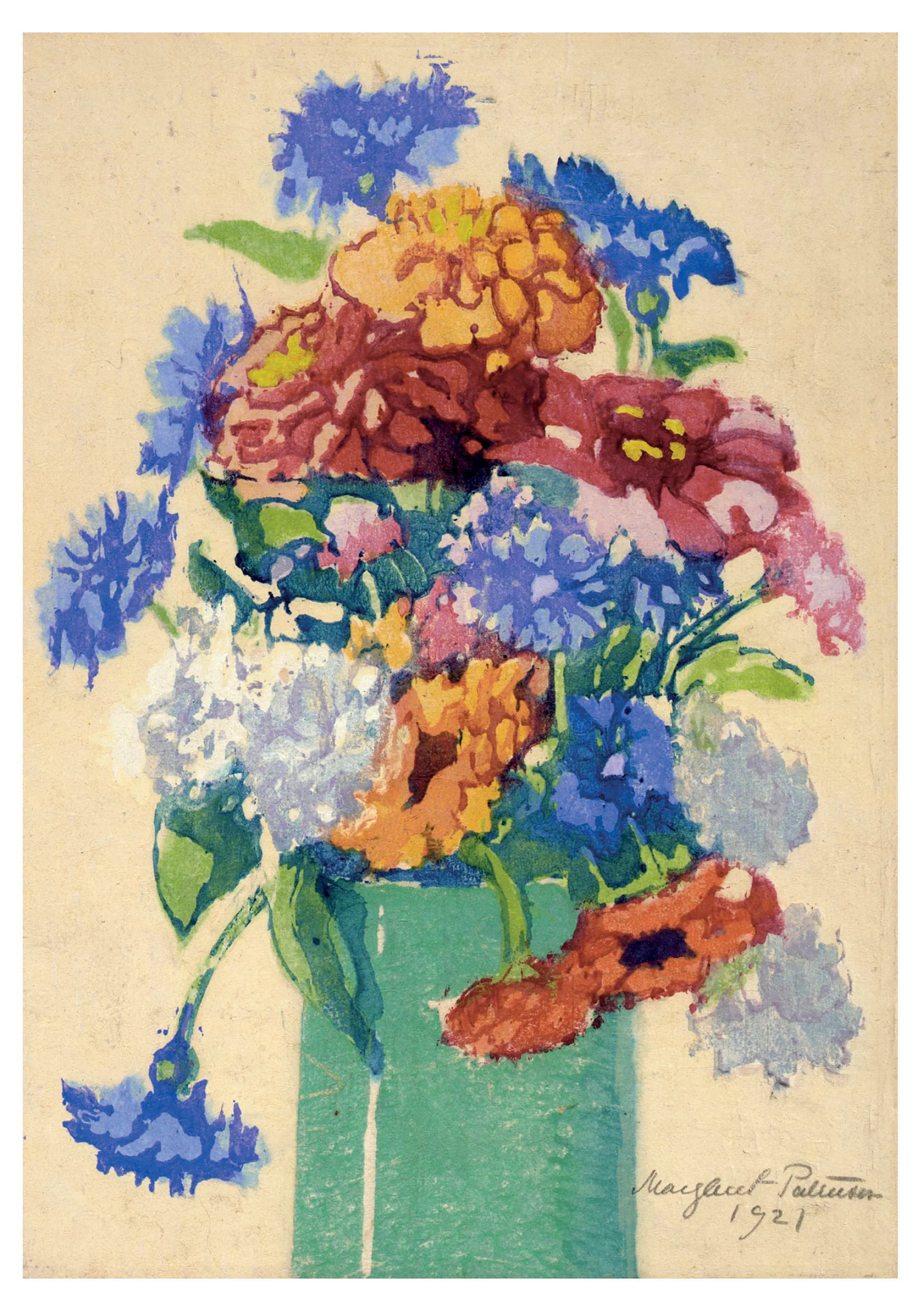 Margaret Jordan Patterson: Grandmother's Peonies Birthday Card