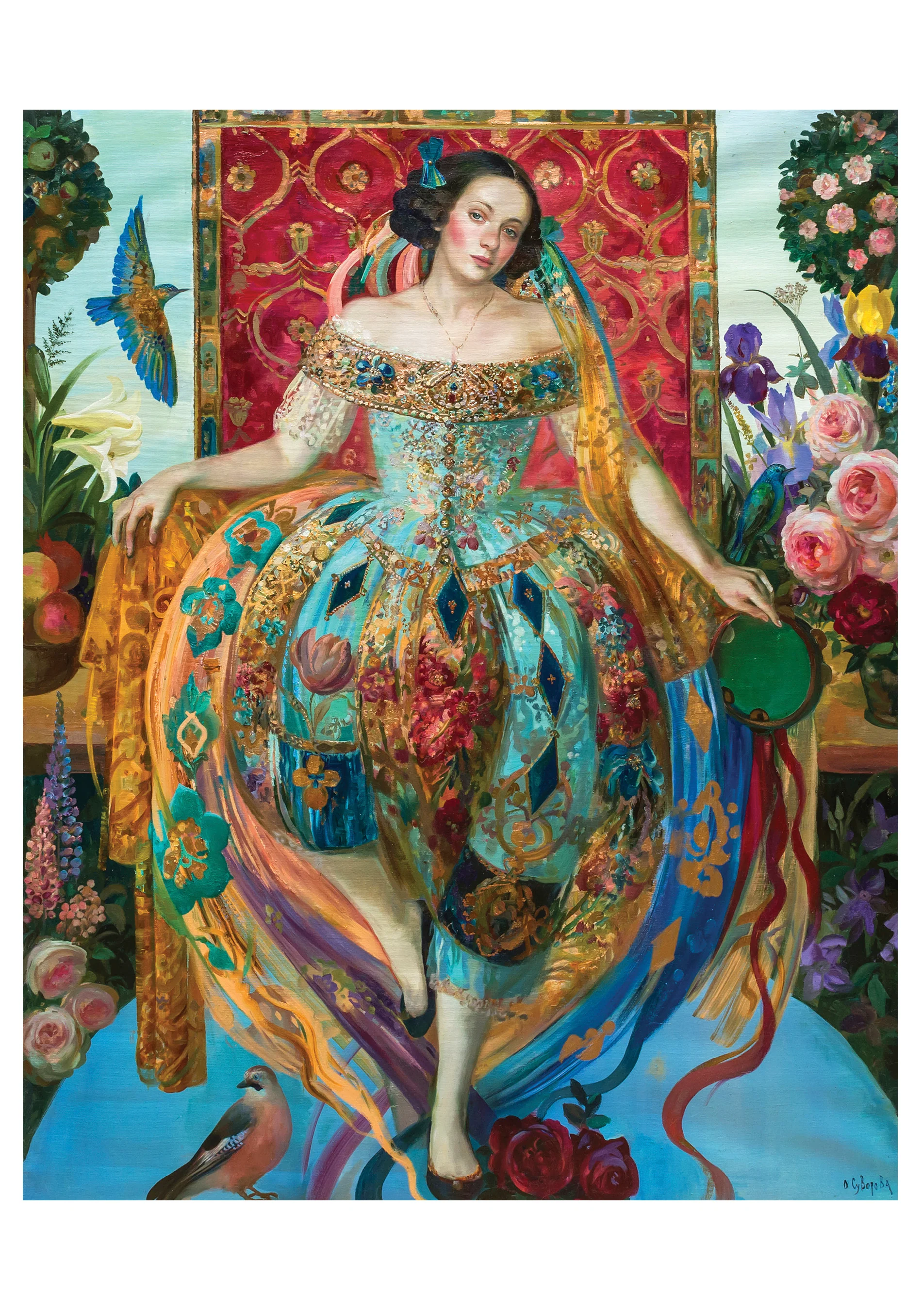 Olga Suvorova: Commedia dell’arte—Dancer Birthday Card