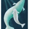 Kananginak Pootoogook: Whales Sounding Notecard