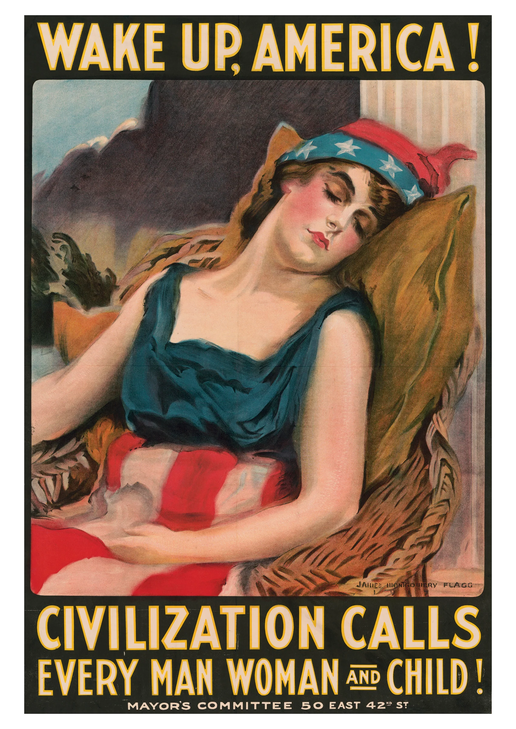 Wake Up, America! Postcard
