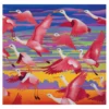 Billy Hassell: Roseate Spoonbills at Sunset Notecard