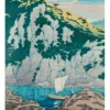 Kawase Hasui: Horai Rock, Kiso River Notecard
