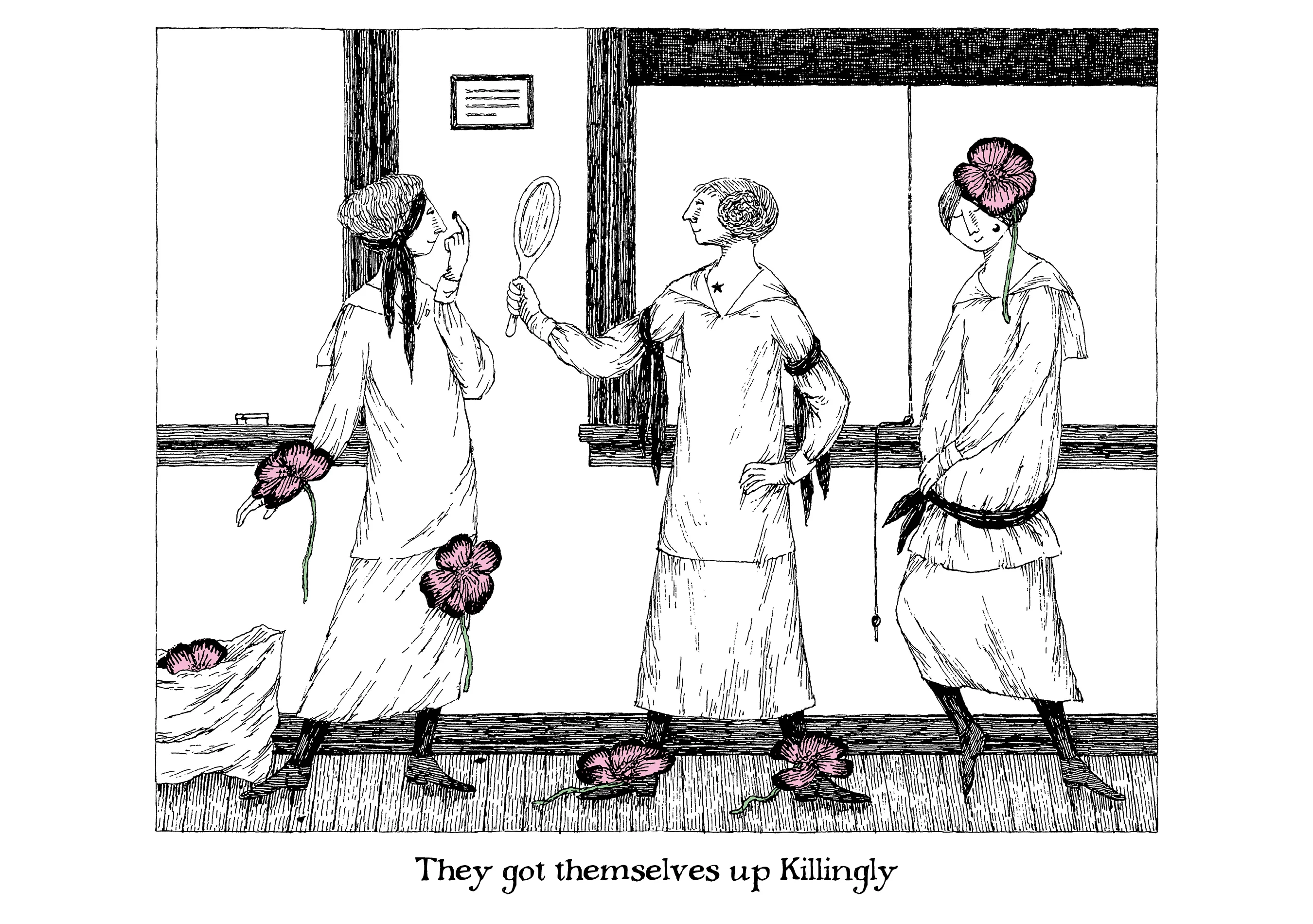 Edward Gorey: They Got Themselves Up Killingly Birthday Card