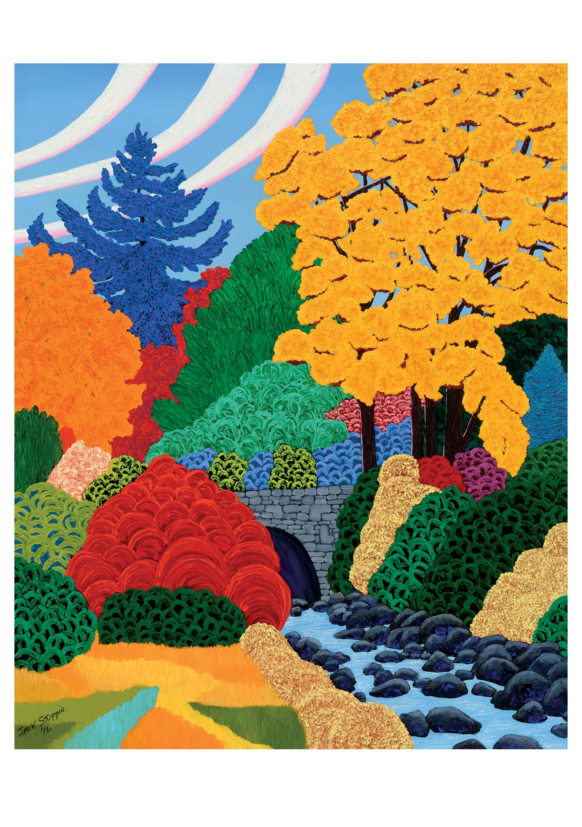 Jack Stuppin: Bridge over West Kill, NY Birthday Card