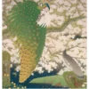 Imazu Tatsuyuki: Peacocks and Cherry Blossoms Birthday Card