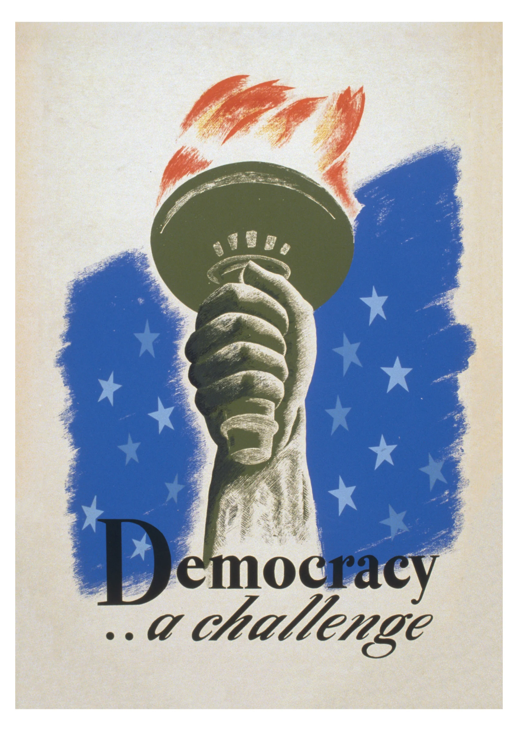 Democracy . . . A Challenge Postcard