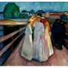 Edvard Munch: On the Bridge Notecard