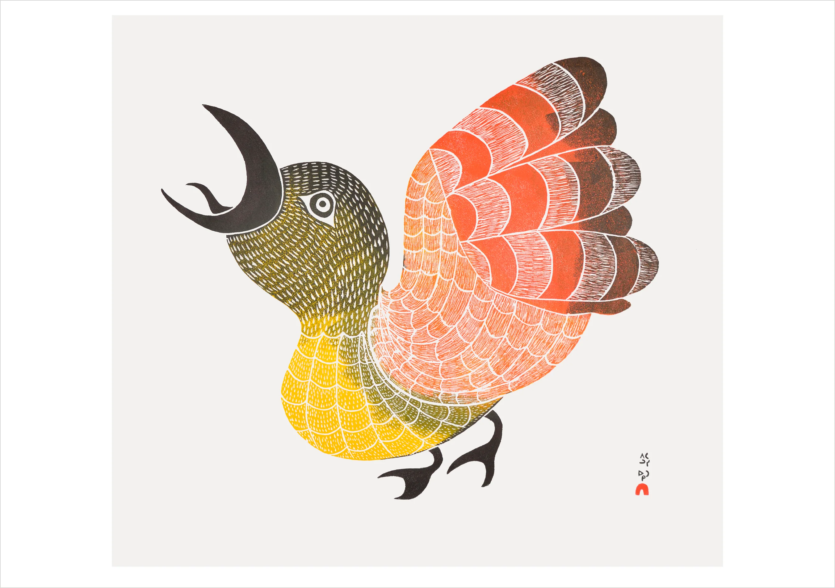 Pitaloosie Saila: Bird of Sargo Notecard
