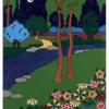 CJ Hurley: The Field of Flowers Notecard