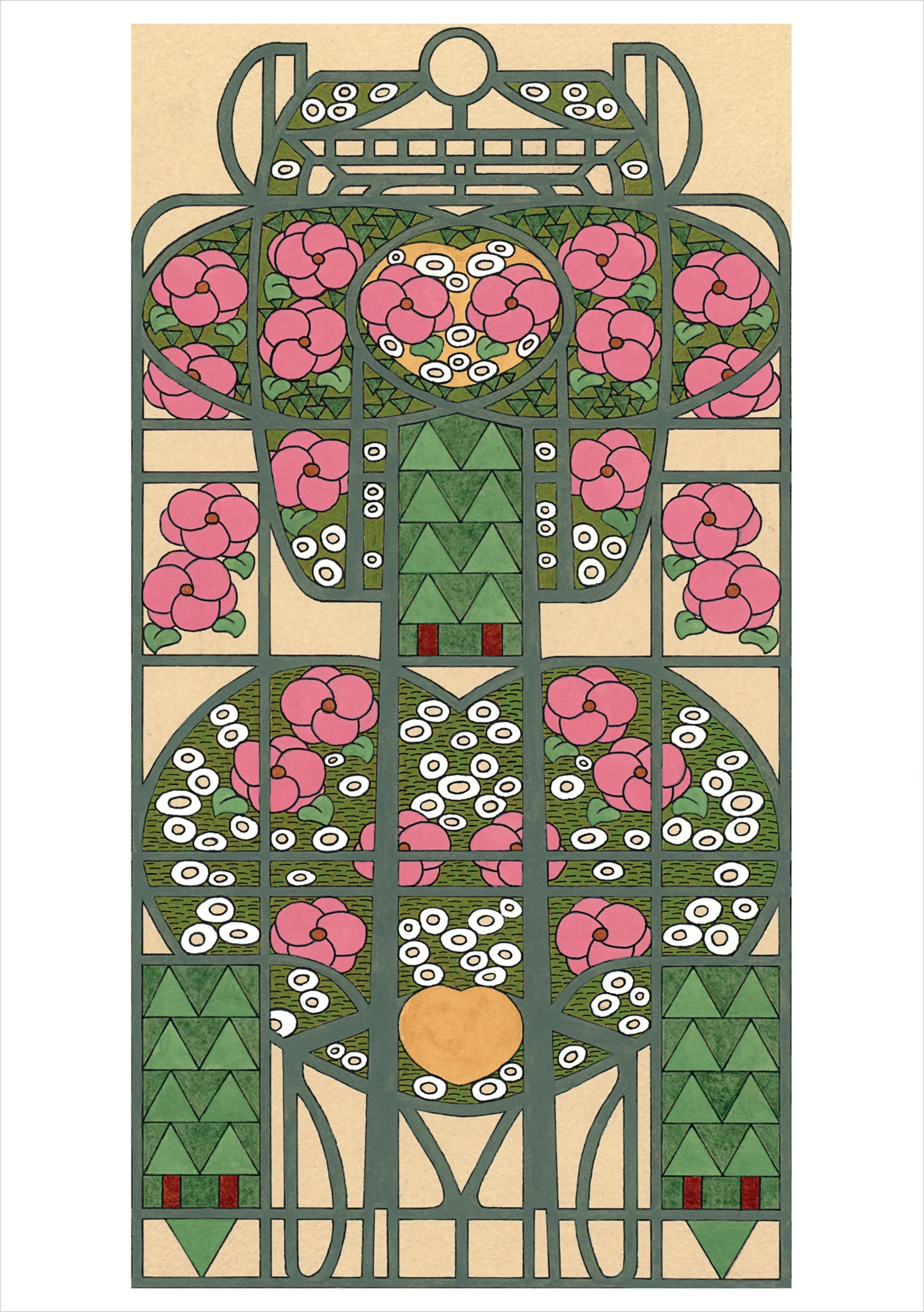 CJ Hurley: Camellia and Rose Notecard