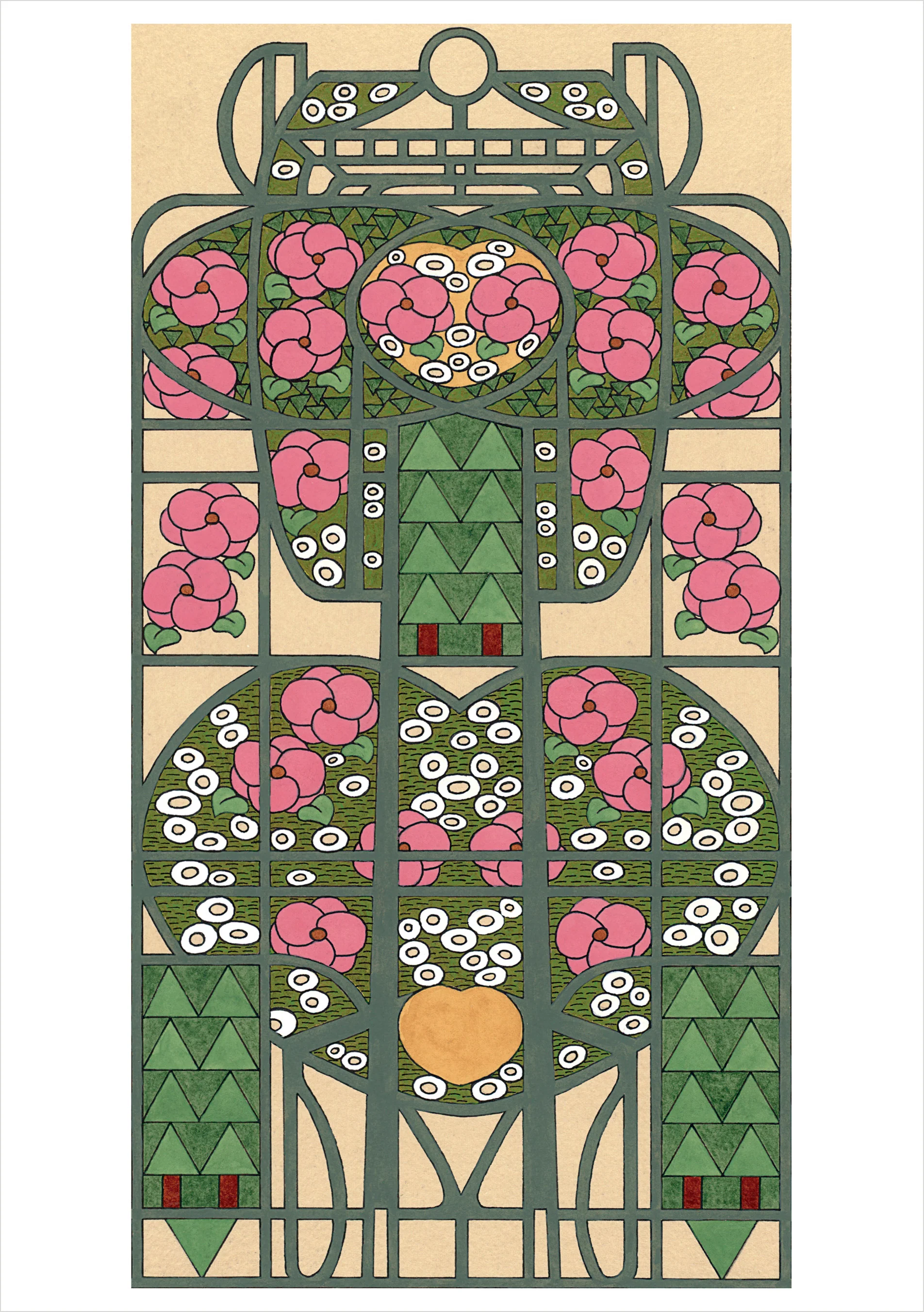 CJ Hurley: Camellia and Rose Notecard