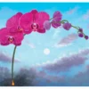 L. C. Armstrong: Flowers on a Fuse Phalaenopsis Notecard