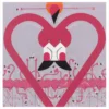 Charley Harper: Flamingo a Go Go Birthday Card