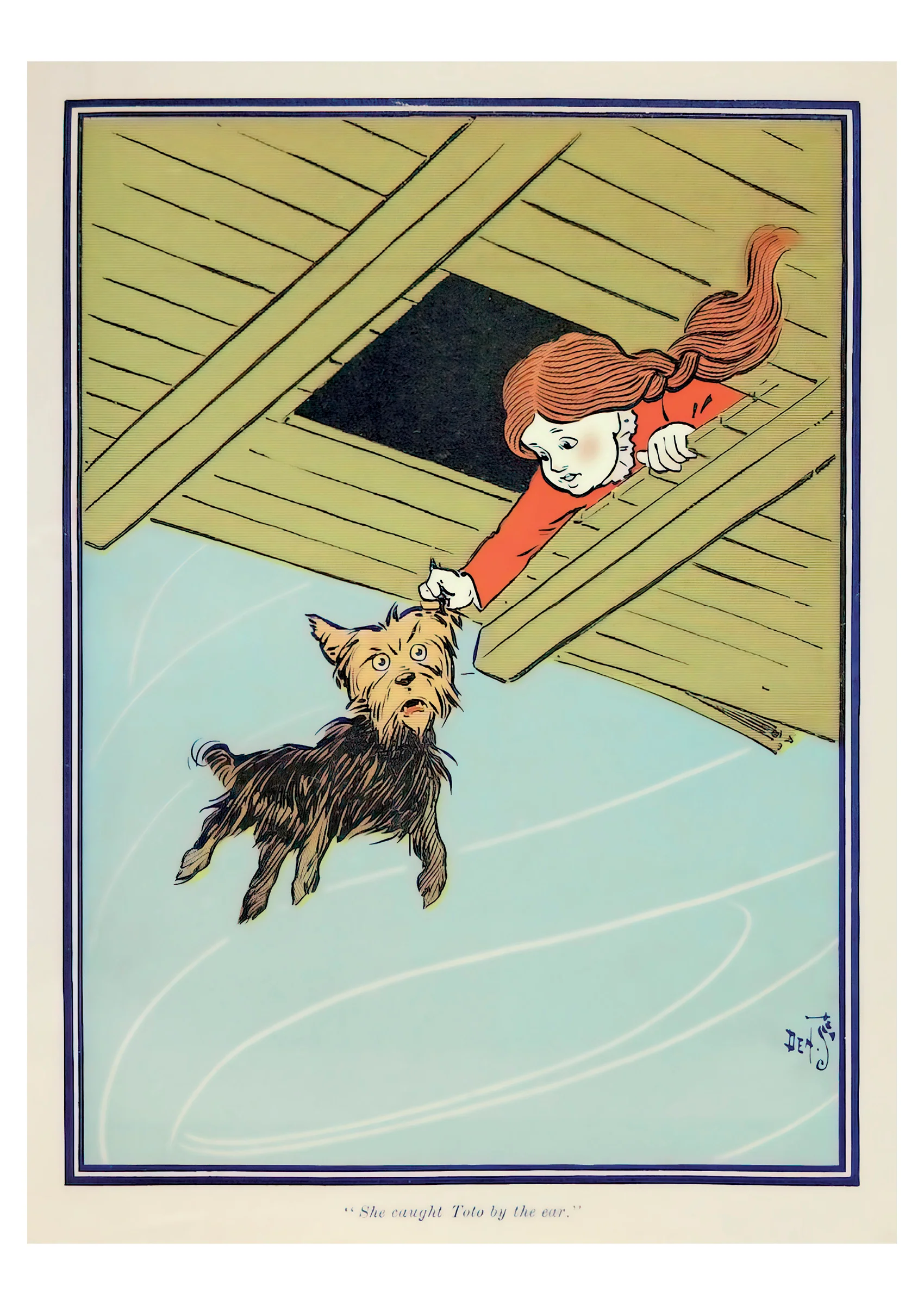 W. W. Denslow: The Wonderful Wizard of Oz: She Caught Toto by the Ear Postcard