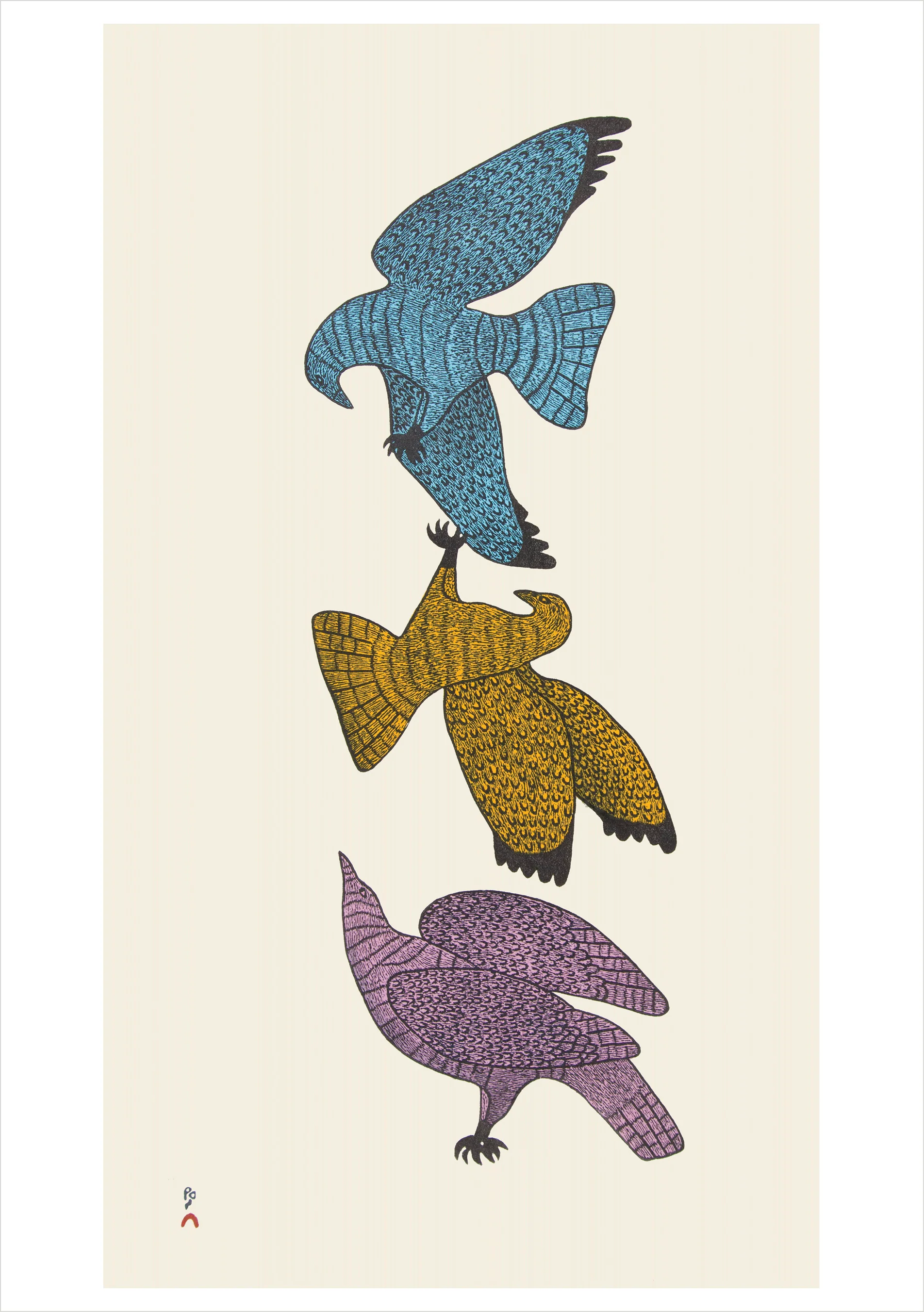 Quvianaqtuk Pudlat: Aerial Courtship Notecard