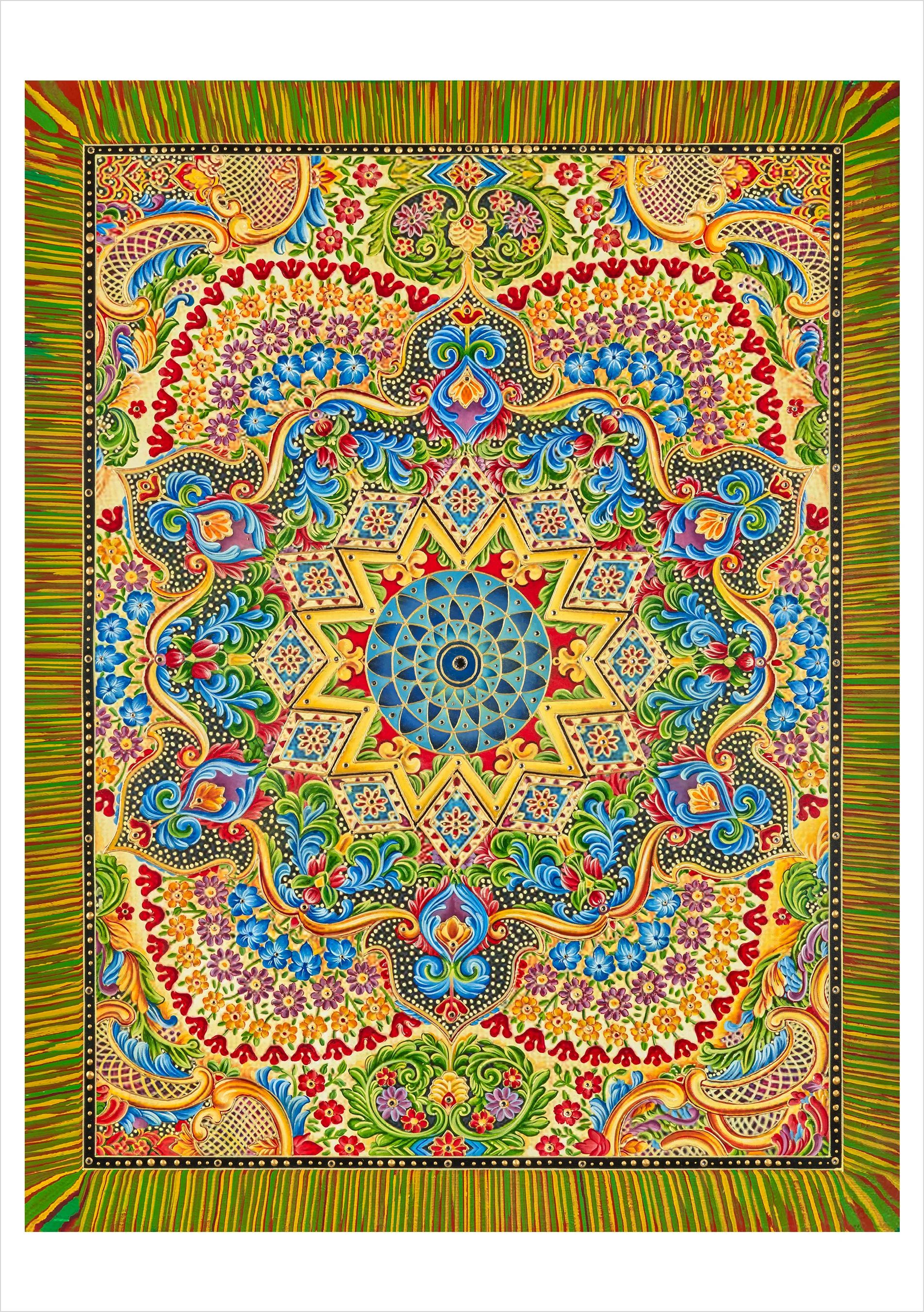 Paul Heussenstamm: Tapestry Mandala Notecard