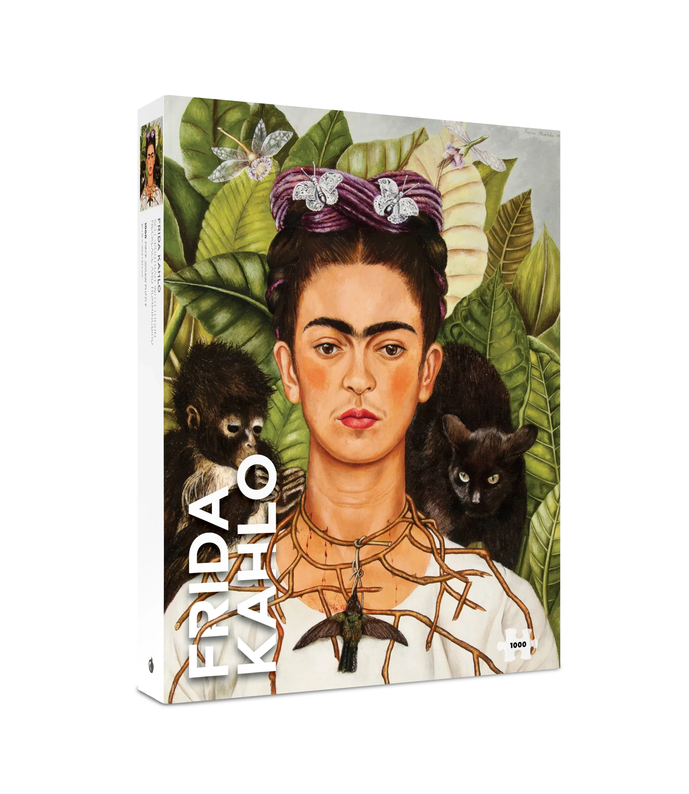 Frida Kahlo: Self-Portrait with Thorn Necklace and Hummingbird 1000-Piece Jigsaw Puzzle