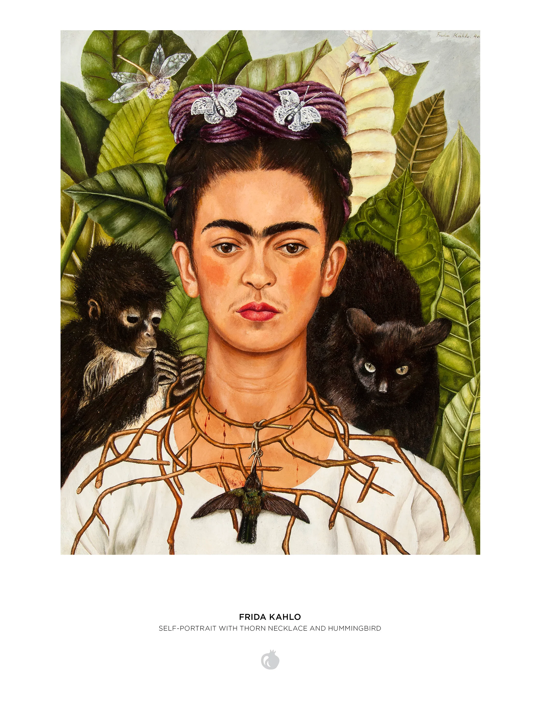 Frida Kahlo: Self-Portrait with Thorn Necklace and Hummingbird 1000-Piece Jigsaw Puzzle