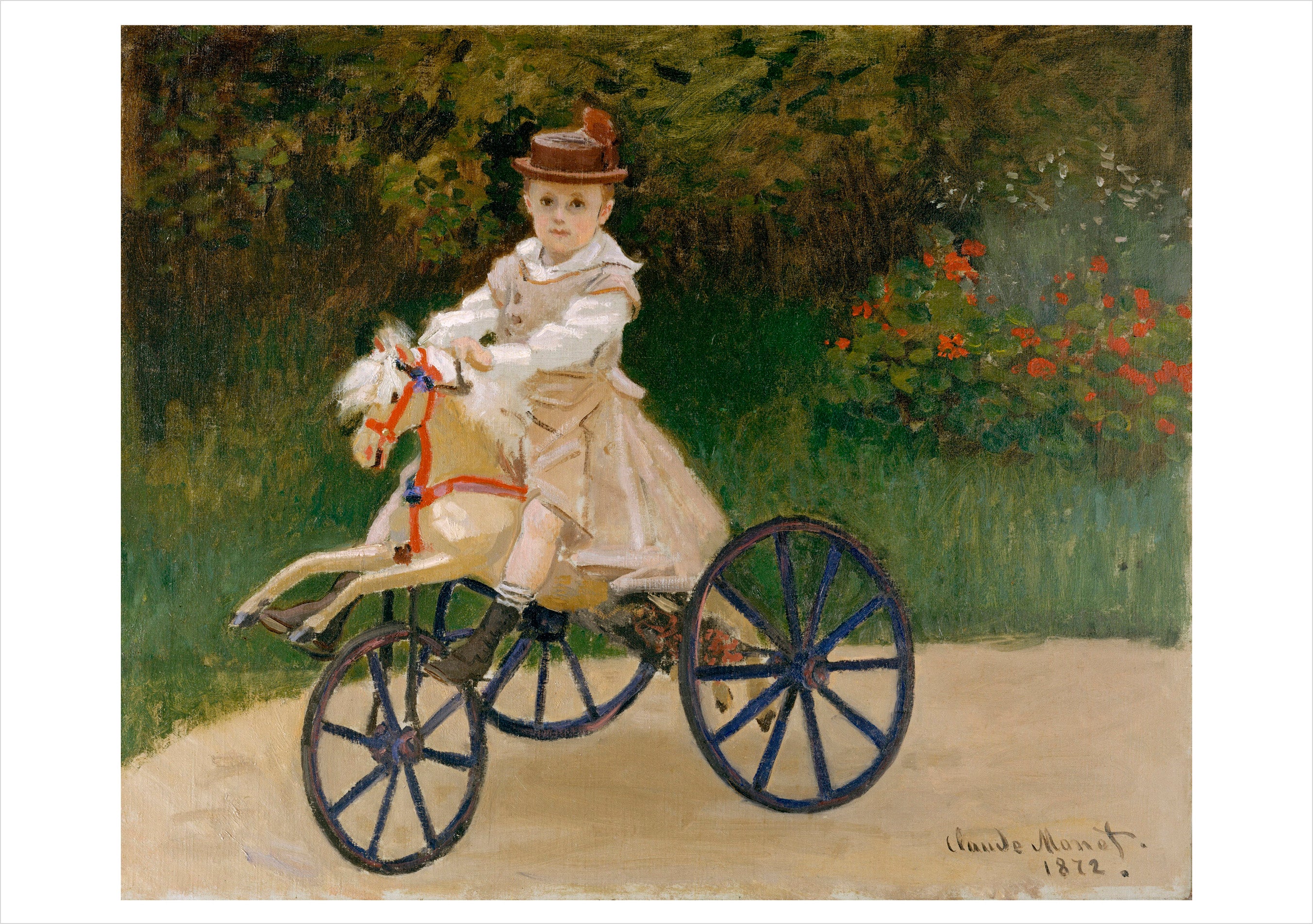 Claude Monet: Jean Monet on His Hobby Horse Notecard