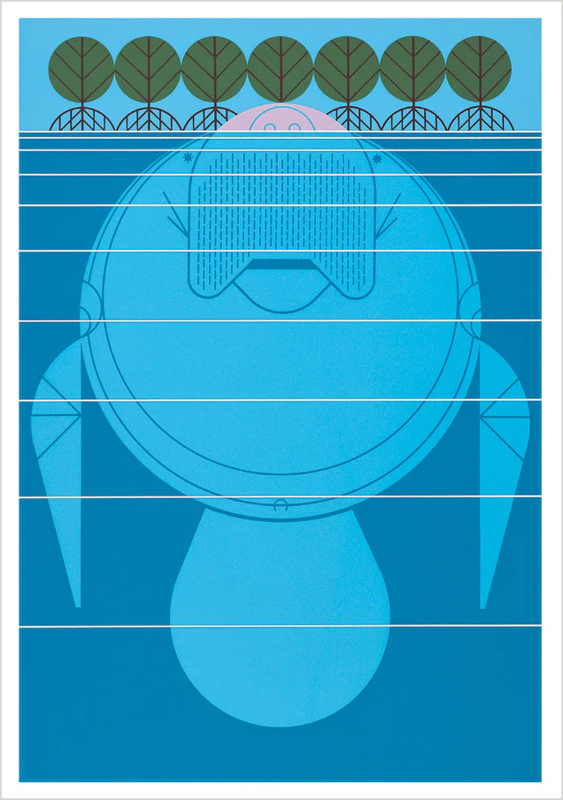 Charley Harper: Manatee in the Mangrove Notecard
