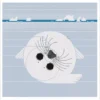 Charley Harper: Whitecoat Notecard