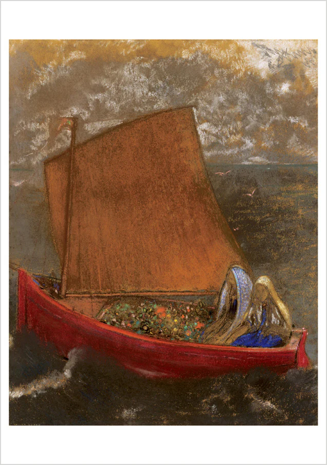 Odilon Redon: The Yellow Sail Notecard