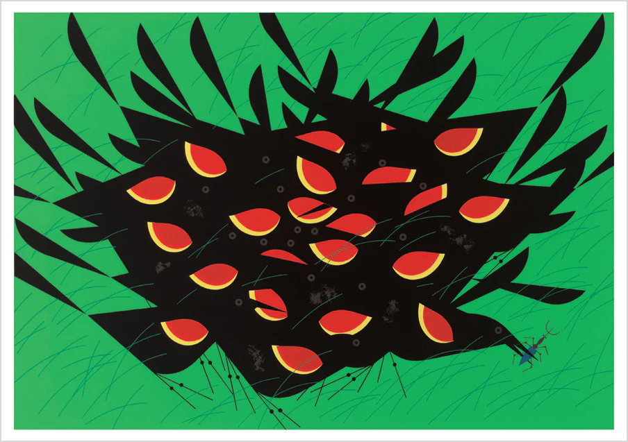 Charley Harper: Red-winged Blackbirds Notecard