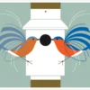 Charley Harper: Homecoming Notecard