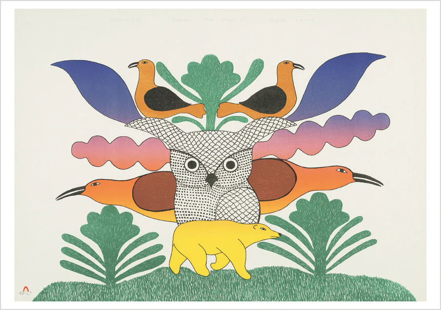 Kenojuak Ashevak: Owl at the Centre Notecard