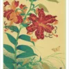 Ohara Koson (Shōson): Tiger Lilies and Butterfly Notecard