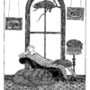 Edward Gorey: Thought about It Notecard