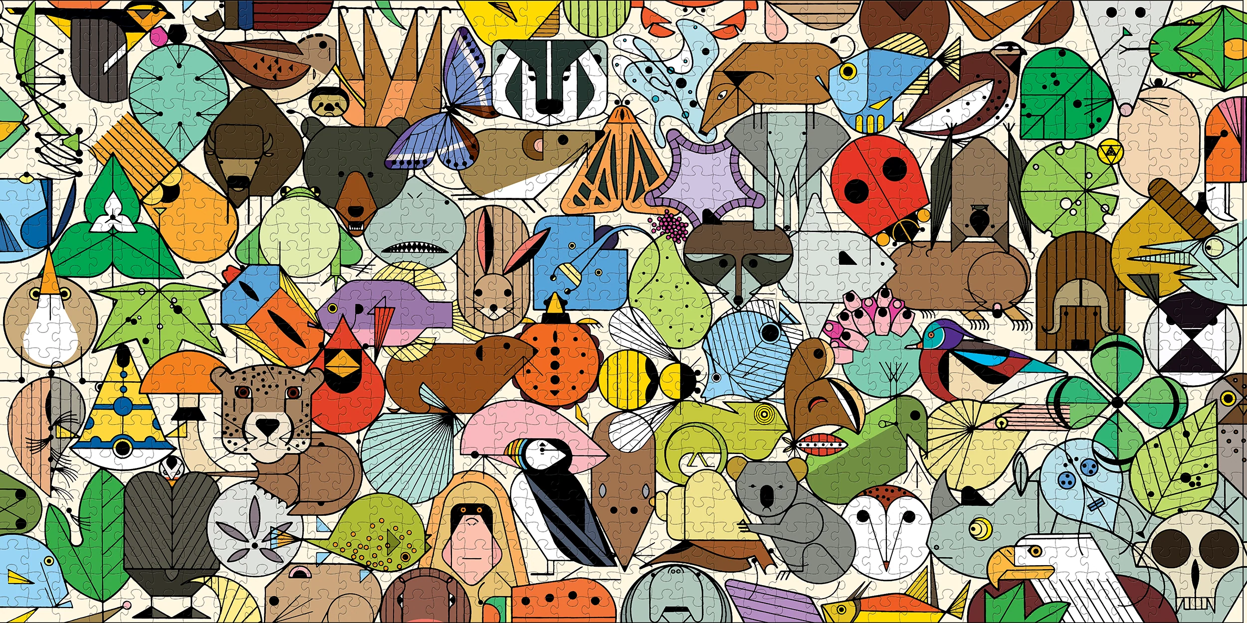 Charley Harper: Beguiled by the Wild 1000-Piece Jigsaw Puzzle