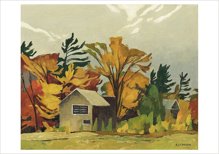 A. J. Casson: Tom Thomson's Shack Notecard