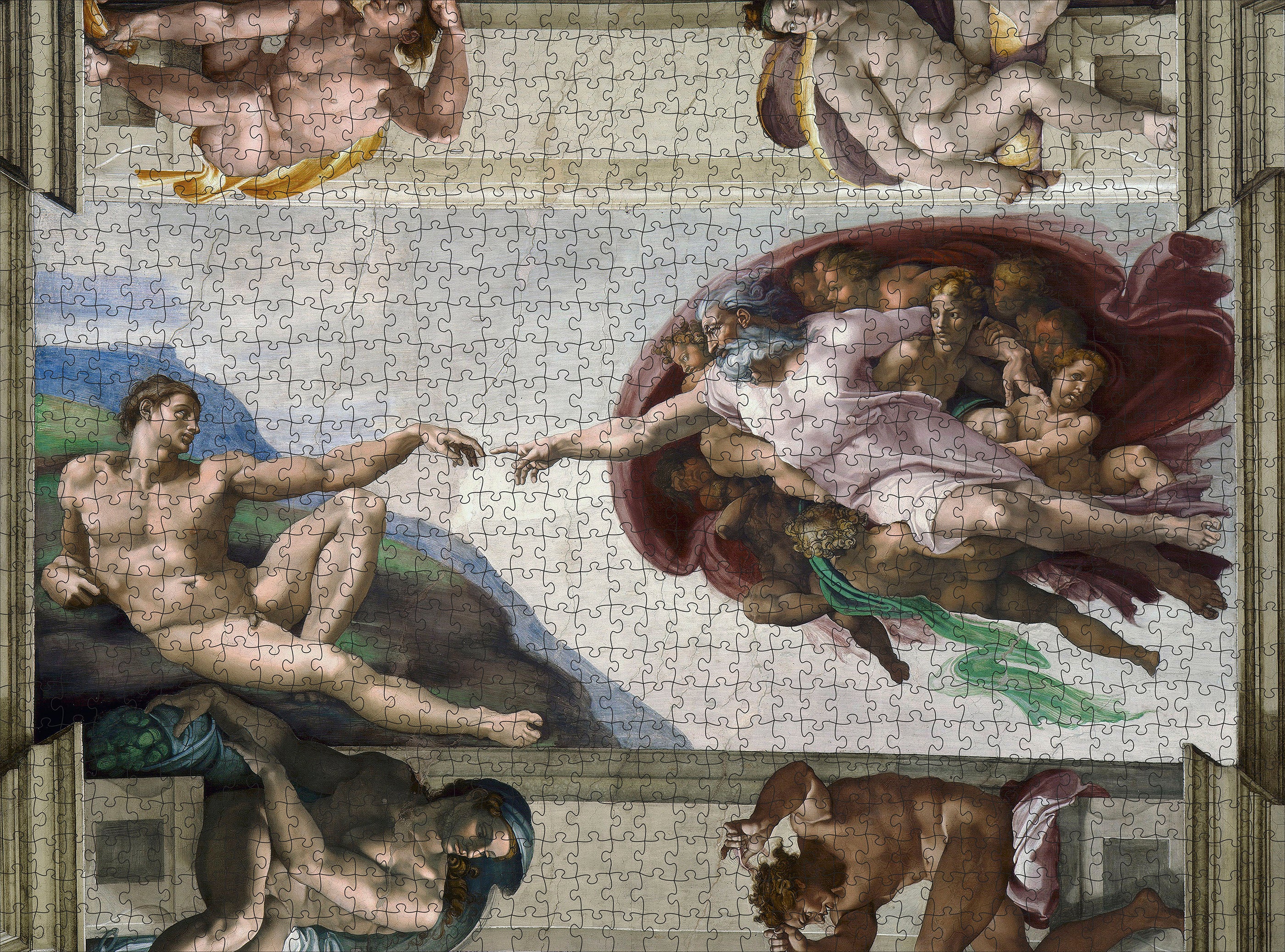 Michelangelo: The Creation of Adam 1000-Piece Jigsaw Puzzle