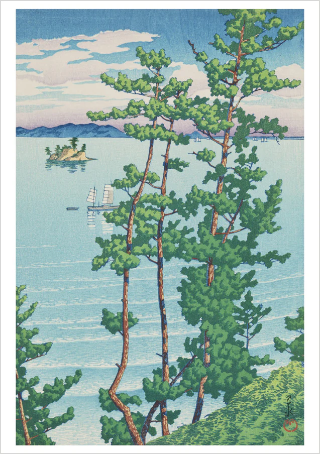 Kawase Hasui: Nishi Park, Fukuoka Notecard